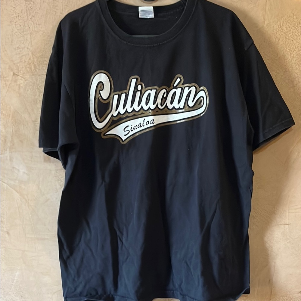 Large Black Culiacán Sinaloa Print  T-Shirt Preloved MUST BUNDLE